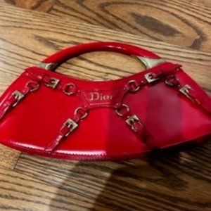 Vintage red Dior bag